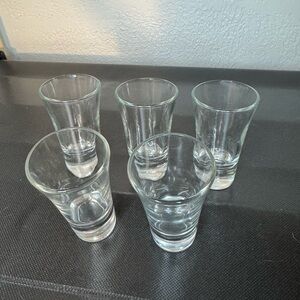 Vintage Clear Shot Glass Set